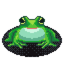 64x64 frog pixel art gif made by Hans in Aseprite Frog pixel art animation